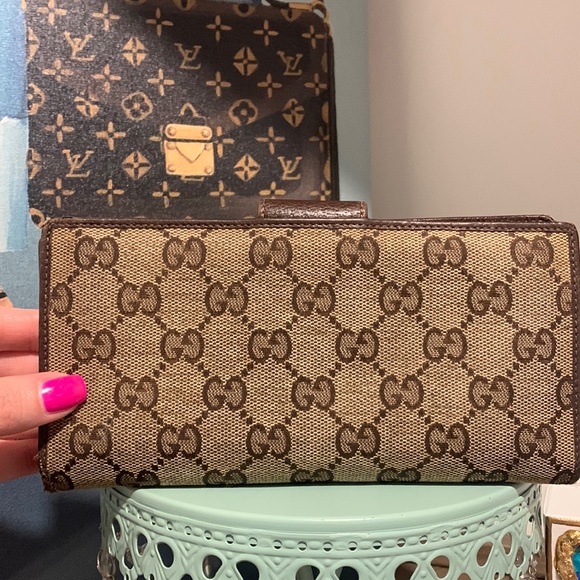 Gucci Canvas & Leather Long Wallet - Picture 5 of 16
